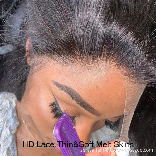 13x6 Hd Transparent Lace Front Human Hair Wigs For Black Women 360 Lace Frontal Wigs Glueless 100% Virgin Full Lace Wig Vendors